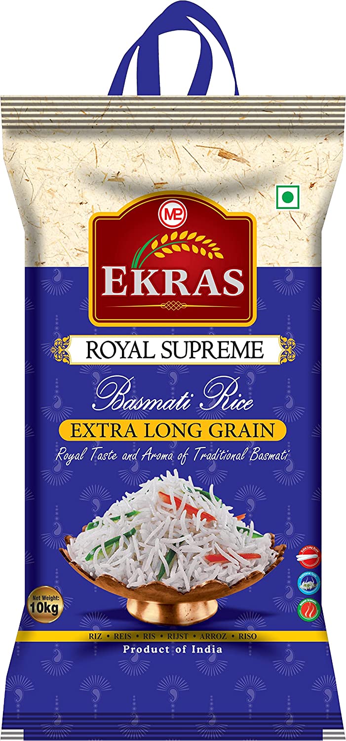 EKRAS Royal Supreme Basmati Rice 10KG